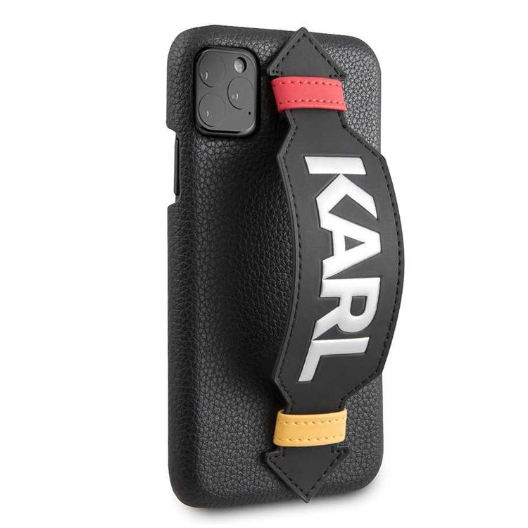 Karl Lagerfeld PU Hard Case with Strap iPhone 11 Pro - Black
