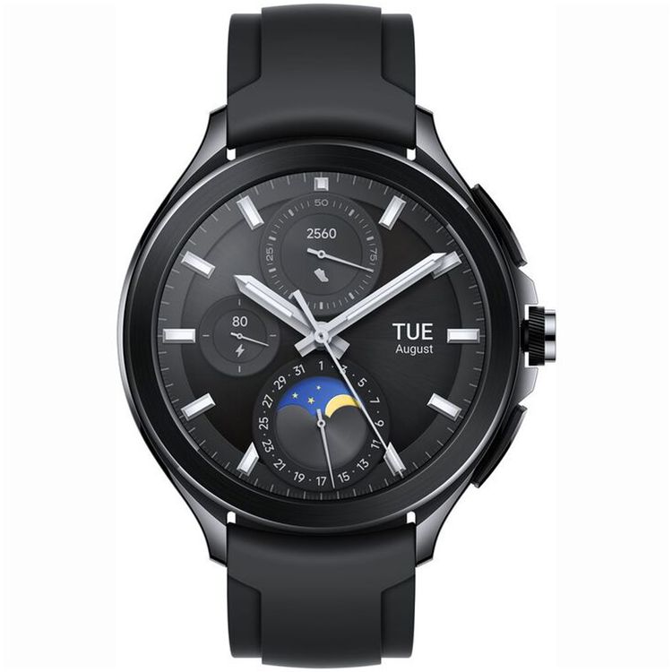 Xiaomi Watch 2 Pro Smartwatch, 1.43" AMOLED Display, 65h Working Time, Bluetooth 5.2, Wi-Fi, GPS, 5ATM Water Resistant, Optical Heart Rate & Electronic Compass Sensor, Magnetic Charging - Black