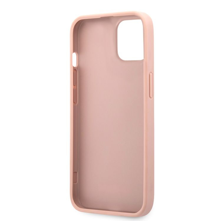 CG MOBILE Guess PU Leather Case Saffiano with Metal Logo Hot Stamp Stripes Compatible for iPhone 13 (6.1") Anti-Scratch, Easy Access to All Ports