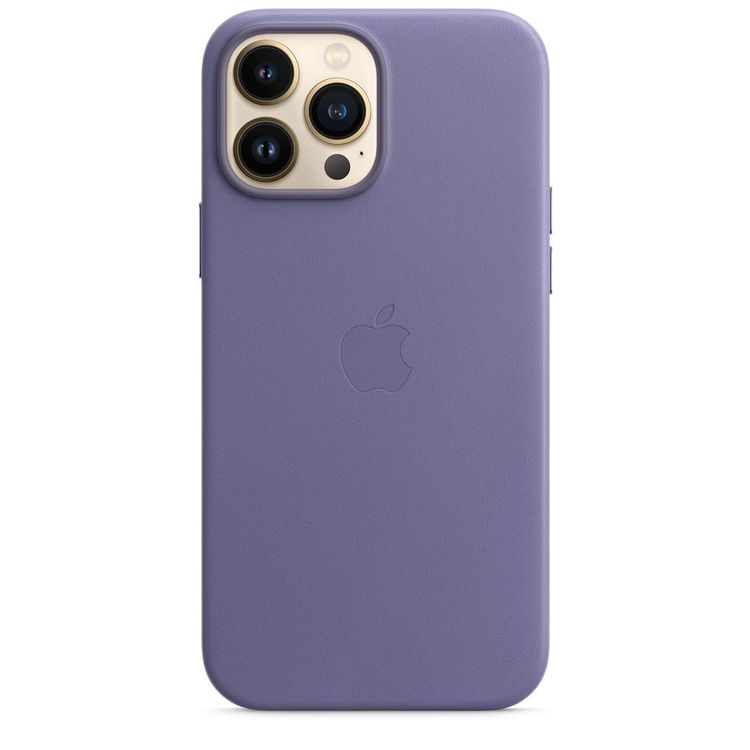 Apple Leather Case with MagSafe Compatible for iPhone 13 Pro Max (6.7") - Wisteria