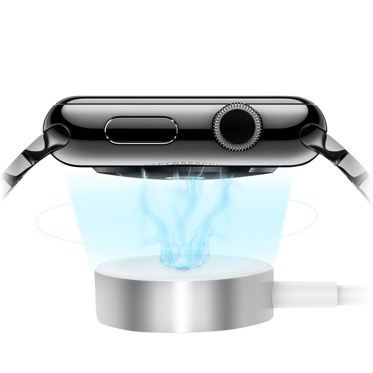 Green Lion Magnetic Charging Cable 1.2M ( Type-C Interface ) Compatible for iWatch Series SE/7/6/5/4/3/2, Magnetic Charging Cable Cord, Powerful Magnetic Charging Pad - Silver