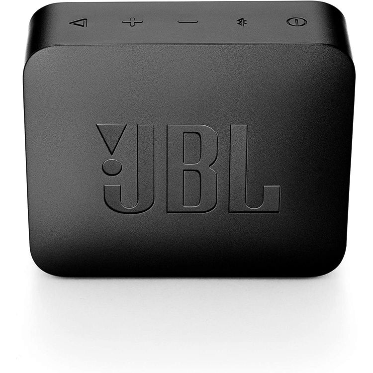 JBL GO 2 Portable Wireless Bluetooth Speaker, 5-hours Playtime, IP67 Waterproof Feature, Speaker Built-in Noise-Cancelling Speakerphone - Black