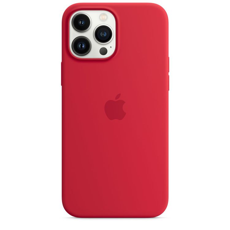 Apple Silicone Case with MagSafe Compatible for iPhone 13 Pro Max (6.7") – (PRODUCT) RED