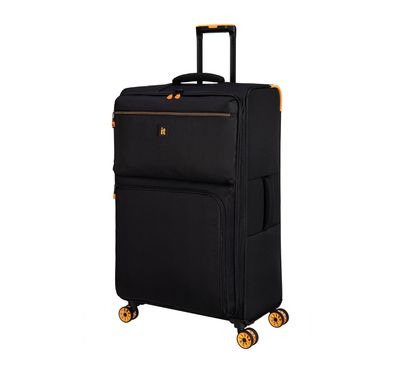 it Luggage Compartment Cabin Trolley, Lightweight Shell, Expandable Base, Spinner Wheels, TSA Lock- Black