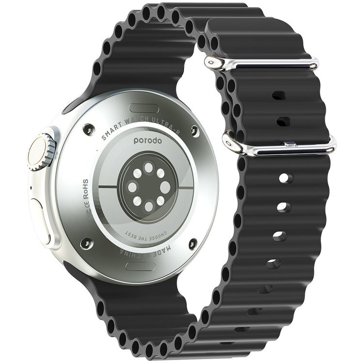 Porodo Ultra Evo Smart Watch 1.51" Wide Touch Screen - Black