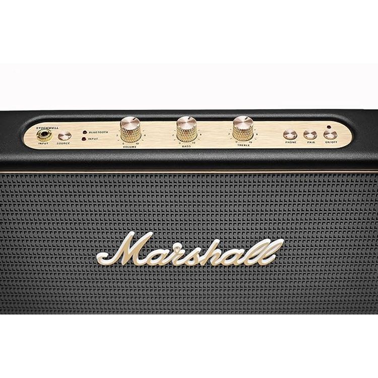Marshall Stockwell Multifunctional Bluetooth Wireless Stereo Speaker  - Black