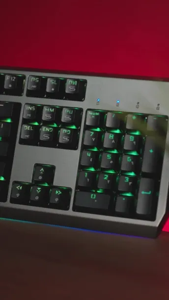 Porodo Gaming Wired Full Keyboard in UAE | English and Arabic Layout - Black Color | (PDX219-RSW)