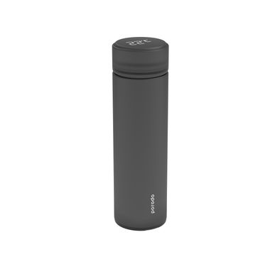 Porodo Smart Water Bottle with Temperature Indicator, 500ml Capacity, Temperature Sensor, LED Touch Sensitive Display - Black