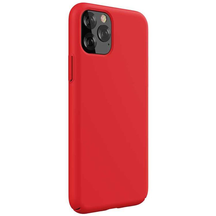 Devia Nature Series Silicone Case Compatible with iPhone 11 Pro Max, Made with Premium Liquid Silicone, Full Protection, Anti-scratch, Shockproof, Stains-Resistant  - Red