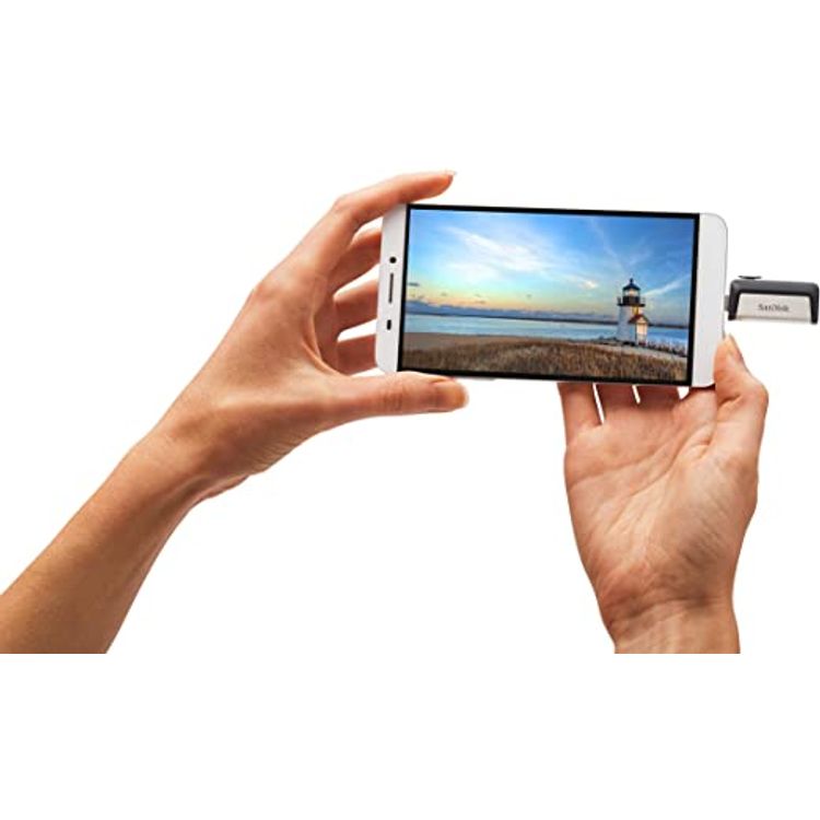 Sandisk Ultra Dual - USB Flash Drive - 64 GB - Gray