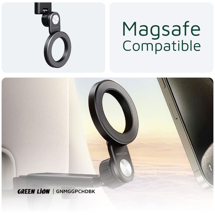 Green lion Mag Grip Stable Car Holder  - Black