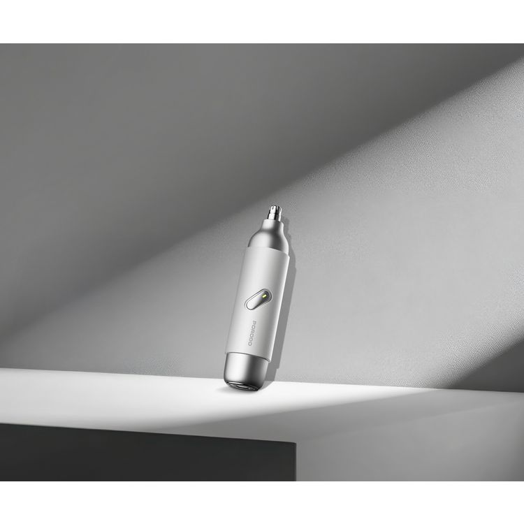 Porodo 2-in-1 Multifunctional Electric Shaver, 50 Minutes Working Time, 5500RPM Motor Speed, Quiet Operation, Built-in Light Function, Powerful Motor, 200mAh Battery, USB-C Charging Port - White