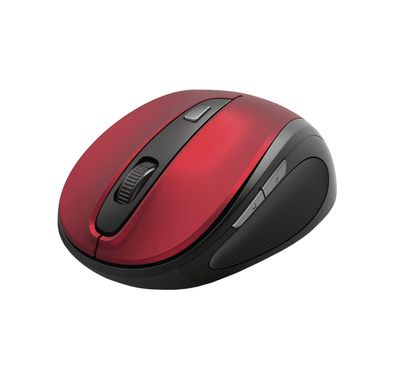 Hama MW-400 Optical Wireless Mouse with Adjustable DPI Sensitivity, 6 Buttons, 2.4GHz Transmission Frequency & USB-A Connectivity, Windows 7 to 11 Compatibility - Red