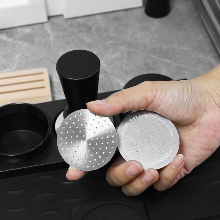 LePresso Precision Fit Puck Screen for 58mm Portafilter, SUS304 Stainless Steel Material, Built for Heavy Daily Use - Silver