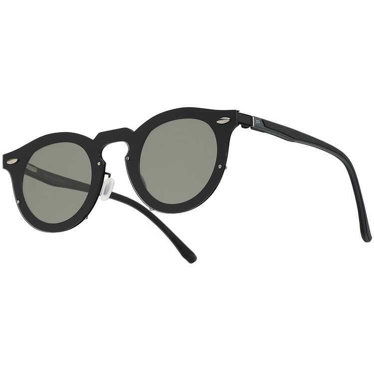 Porodo Dale Round Frame Sunglasses with Adjustable Brightness for Any Light, Durable Flex-Frame Ultra-Light 40.7g Weight, Stainless Steel Material, UV400 Protection, Unisex Design - Black