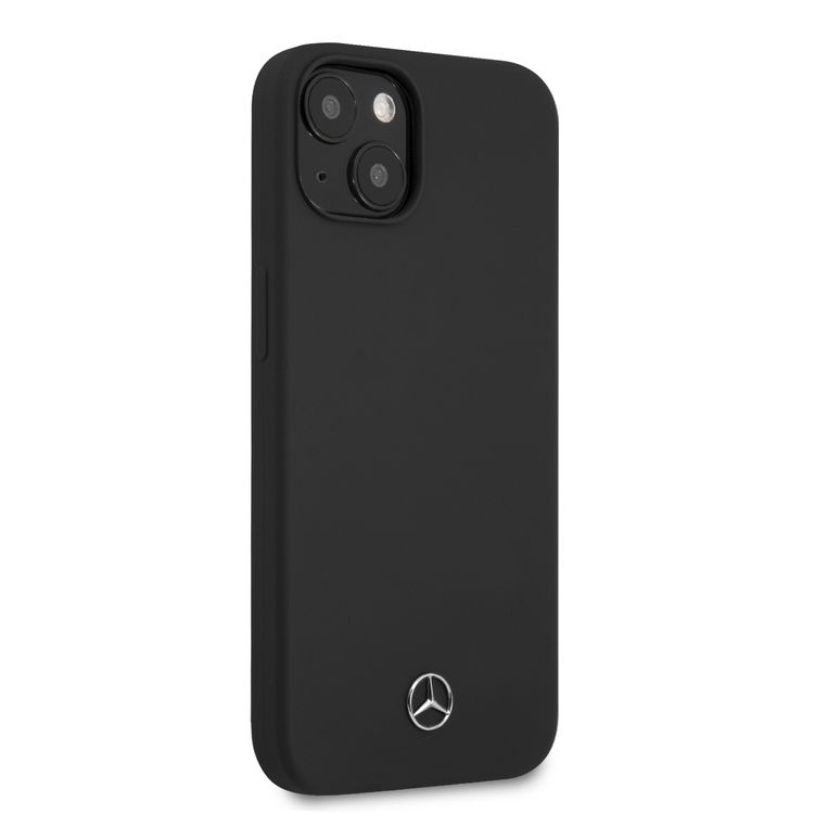 CG MOBILE Mercedes Benz Liquid Silicone Case with Microfiber Lining Compatible for iPhone 13 (6.1") Anti-Scratch, Easy Access to All Ports, Drop Protection