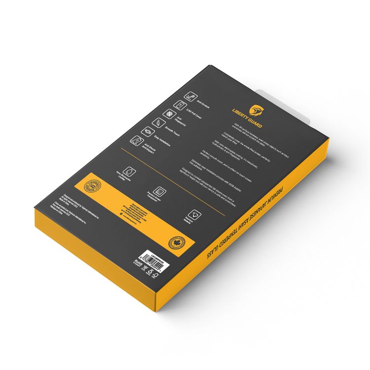 Liberty Guard Full Cover Clear Rounded Edge for iPad Pro (12.9) with Anti Shock & Anti Impact, Nano Electroplate Coating, Anti Fingerprint - Clear