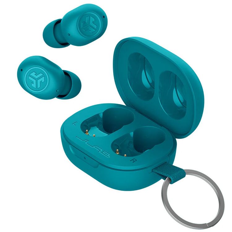 JLab JBuds Mini True Wireless Earbuds, Noise-Canceling, Quick Charge, Splashproof, 15 Minutes of Fast Charging Time, 20 Hours Total Playtime - Teal