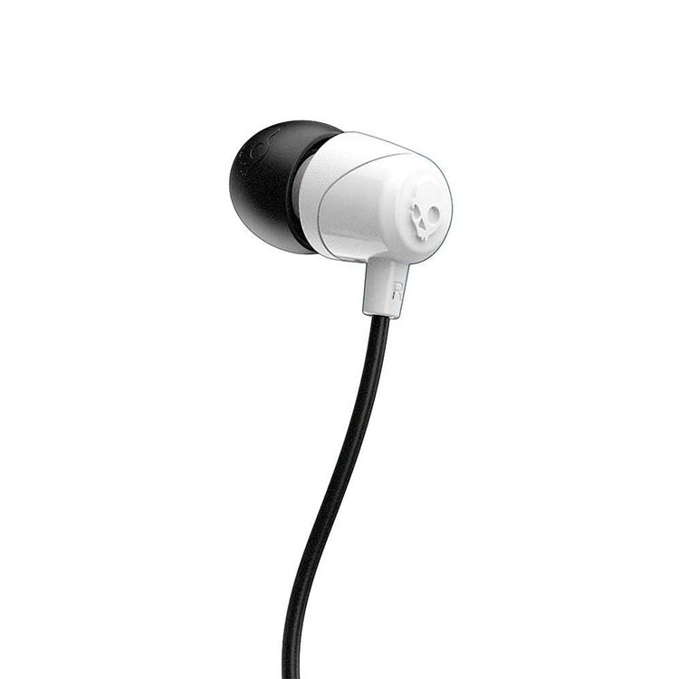 Skullcandy Jib In-Ear Headphones with Microphone & Remote for Hands-free Calls, Track Control, Noise-Isolating Earbuds - Black/White