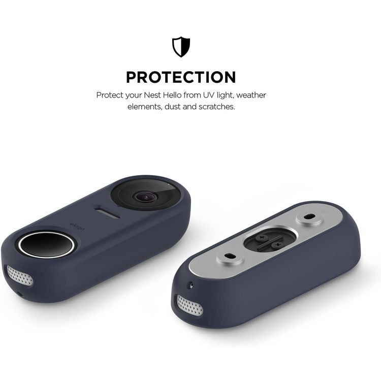 Elago Silicone Case for Nest Hello Doorbell,High Quality, Durable Silicone,Easy to Install,UV Light Protection,Weather Elements Protection,Dust & Scratches Resistant - Jean Indigo