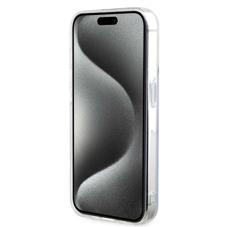 Guess IML Magsafe Case  - Purple - iPhone 15 Pro