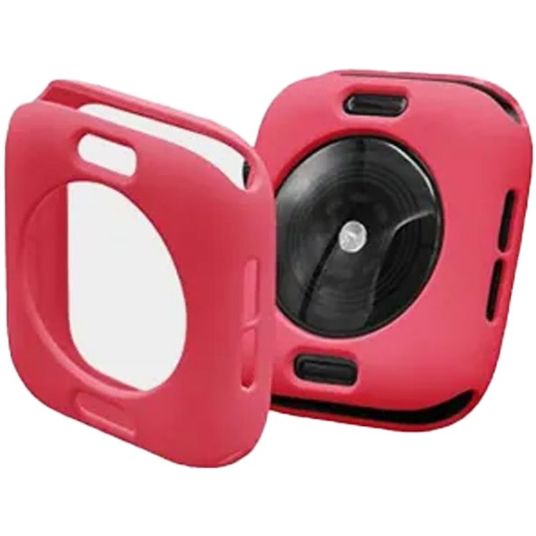 Green Lion Stylin Guard Pro Case for Apple Watch 40mm with 360° Protection, Bubble Free, Scratch Proof, Water Resistant Material, Ultra-thin Double Layer, Hallow Back Design - Red