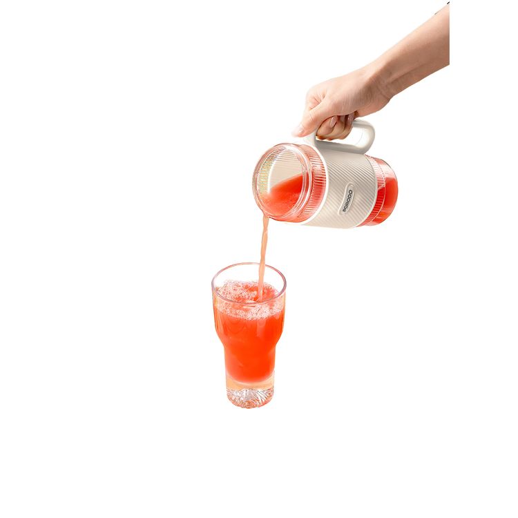 Porodo خلاط سموذي محمول بكأس مزدوج بتصميم 20 شفرة، غطاء شرب آمن، مصنوع من مواد ذات درجة طعام، مقبض حمل محمول، متعدد الاستخدامات بكأس مزدوجة، سحق جليد قوي - أبيض