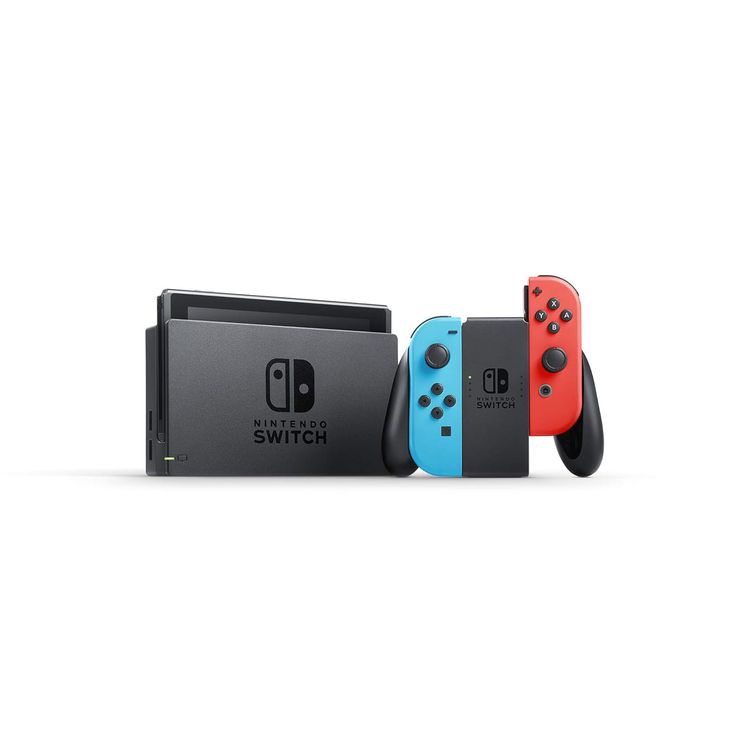 Nintendo Switch (OLED Model) - Neon Red & Neon Blue Joy Con