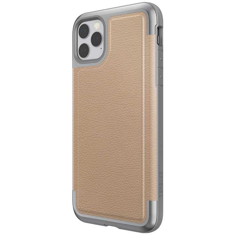 X-Doria Defense Prime Phone Case Compatible for Apple iPhone 11 Pro Max (6.5") Shock Absorption Air Pockets iPhone 11 Pro Max Cover - Tan