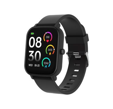 Porodo Endura Fit Smart Watch with 1.80" HD Display, +130 Sport Modes, Weather Forecast, Sleep Analysis, 2.5 Hours Charging Time, Up to 5 Days Working Time, Android 8.0 Above & iOS 12 Above Compatibility - Black
