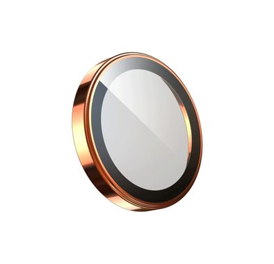 Green Lion Sapphire Camera Lens Protector for iPhone 17 Pro / 17 Pro Max, Full Coverage, PVD Technology, High Transparency, Military-Grade Glossy Shield - Orange Titanium