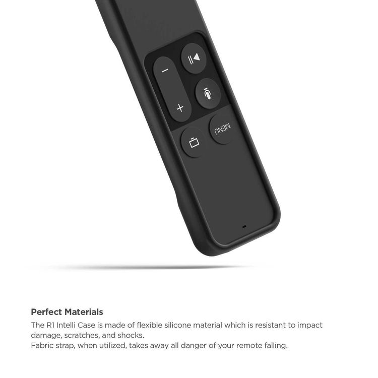 elago R1 Intelli Case Compatible with Apple TV Siri Remote 4K / 4th Generation - Magnet Technology, Shock Absorption - Black