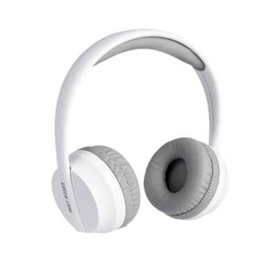 سماعات رأس Green Lion Stamford (لاسلكية/بلوتوث)، 20 ساعة وقت العمل، ساعتين وقت الشحن، 10 أمتار مسافة العمل، سعة سماعة 200 مللي أمبير، ميكروفون، AUX - أبيض