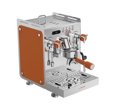 LePresso Commercial-Home Espresso Machine with Dual Boiler System, 3 Steam & Water Temperature Levels, Automatic Pressure Relief, Hot Water & Milk Steamer, Customizable Brewing, 6 Pre-Brewing Options, Water Boiler System - Silver