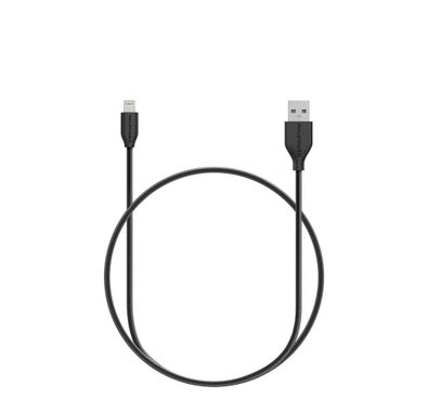 RAVPower Kevlar Braided Cable 3ft/0.9m 2.4A Compatible for iPhone Lightning Devices - Fast Charging Long-lasting Durable Connector - Charge & Sync Data Transmission Cord - Black