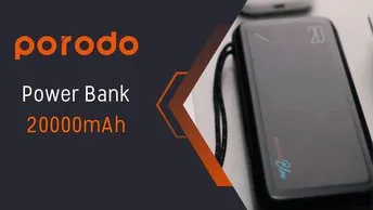 Buy Porodo Blue Power Bank 20000mAh(Dual USB-A Output + Type-C & Micro USB Input) (PB-BPWBNK2-BK)