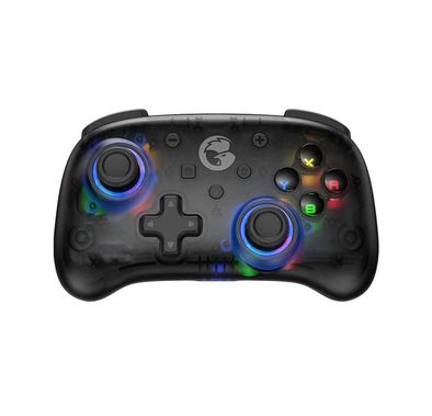 GameSir T4 Mini Multi-Platform Gaming Controller with Up to 10 Hours Working Time, Adjustable Backlight Modes, Multiple Turbo Setups, User-Friendly - Translucent Black