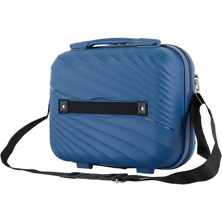 H.T Luggage Bag, Hard Case Polypropylene (PP) Material, Expandable, Telescopic Handle, Scratch Resistant, TSA Lock, Vanity Case Size - Teal