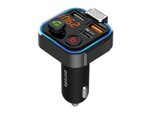 Porodo Smart Car Charger FM Transmitter