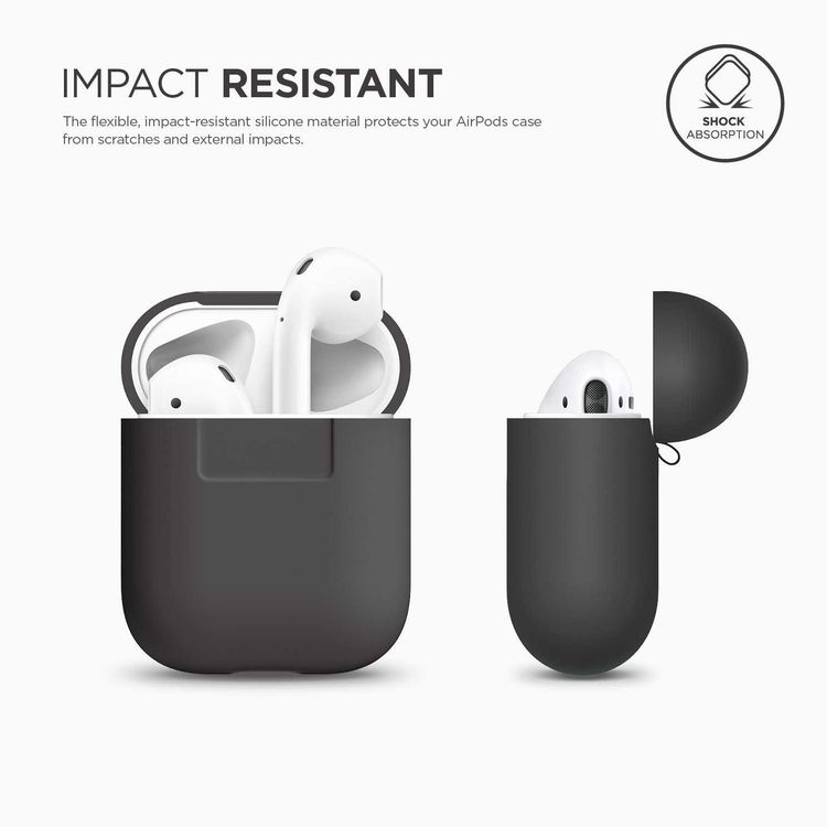 Elago Airpods Silicone Case - Dark Gray