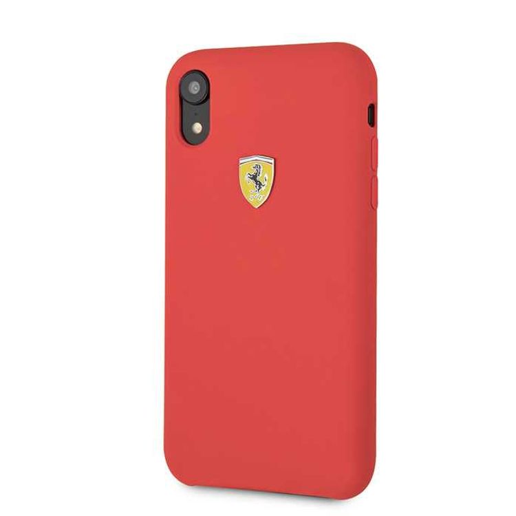 Ferrari SF Silicone Case for iPhone Xr - Red