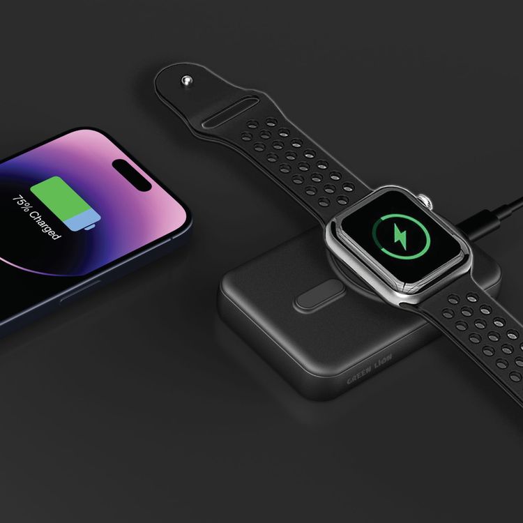 Green Lion براغ 10000 مللي أمبير MagSafe 20W توصيل الطاقة، iWatch والشحن اللاسلكي، بنك طاقة قابل للتعديل مع حامل