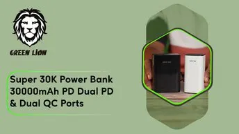Green Lion Super 20K Power Bank in UAE | 20000mAh Battery Capacity, 20W Power Delivery - Black | (GNSPR20KPBBK)