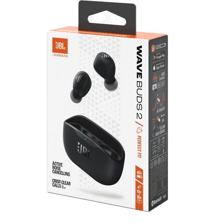 JBL Wave Buds 2 True Wireless Earbuds with ANC & Smart Ambient, Multi-Point Connection, JBL Pure Bass sound, Flawless Bluetooth Pairing