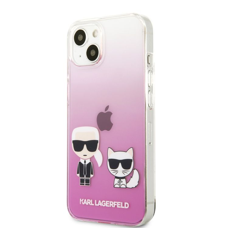 Karl Lagerfeld PC/TPU Hard Case Ikonik Choupette For iPhone 13 (6.1 ) - Pink