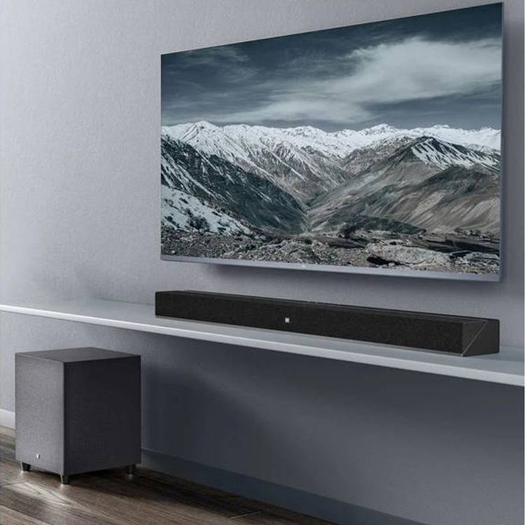 Xiaomi TV Sound Bar Theater Edition with 100W Subwoofer, 30W Input Power, 80 Hz-20 kHz Sound Range, Up to 4 ohms Impedance, Wireless and Wired Connectivity with Bluetooth / SPDIF / AUX, Bluetooth Version 5.0, 35 Hz~20 kHz Frequency Response - Black
