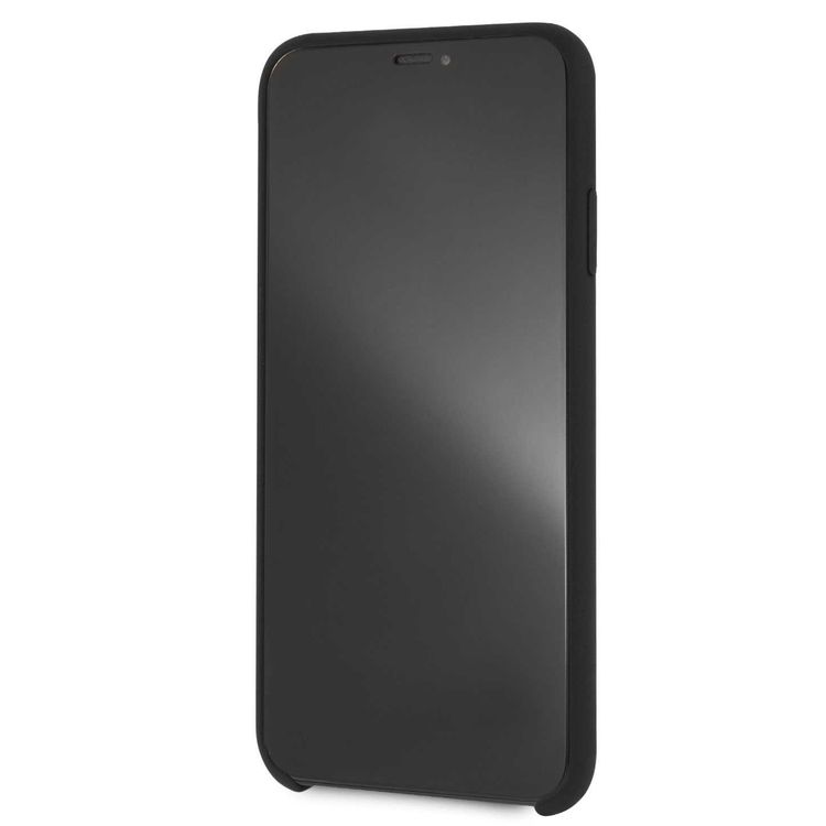 CG MOBILE Mercedes-Benz Silicone Phone Case with Microfiber Lining for iPhone Xs Max Officially Licensed - Black