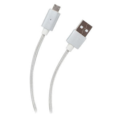 Budi Magnetic Cable Charge / Sync Cable 2.4A Aluminum Shell Micro USB Cable - White