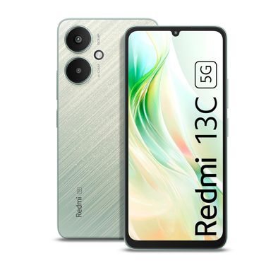 Xiaomi Redmi 13C Smartphone IND Version, RAM 8GB, Storage 256GB, 5G, Dual Sim, Dual Camera, Fingerprint Sensor, GPS, Bluetooth 5.3 - Startrail Green 