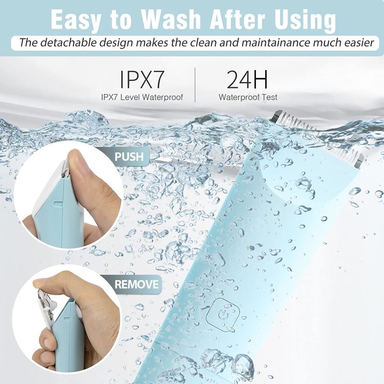 Xiaomi Lusn Waterproof Rechargeable Kids Hair Clipper Blue